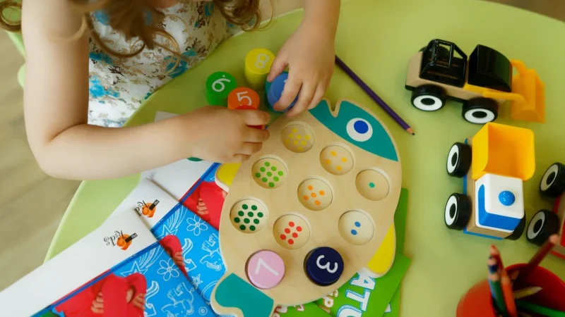 Moyo Montessori Numery I Kropki Puzzle